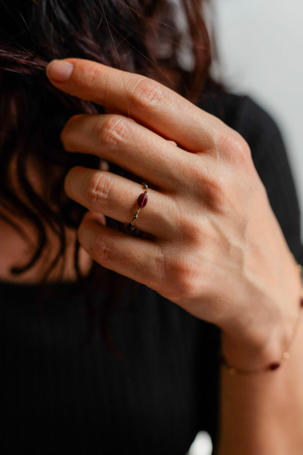 Bague Grenat