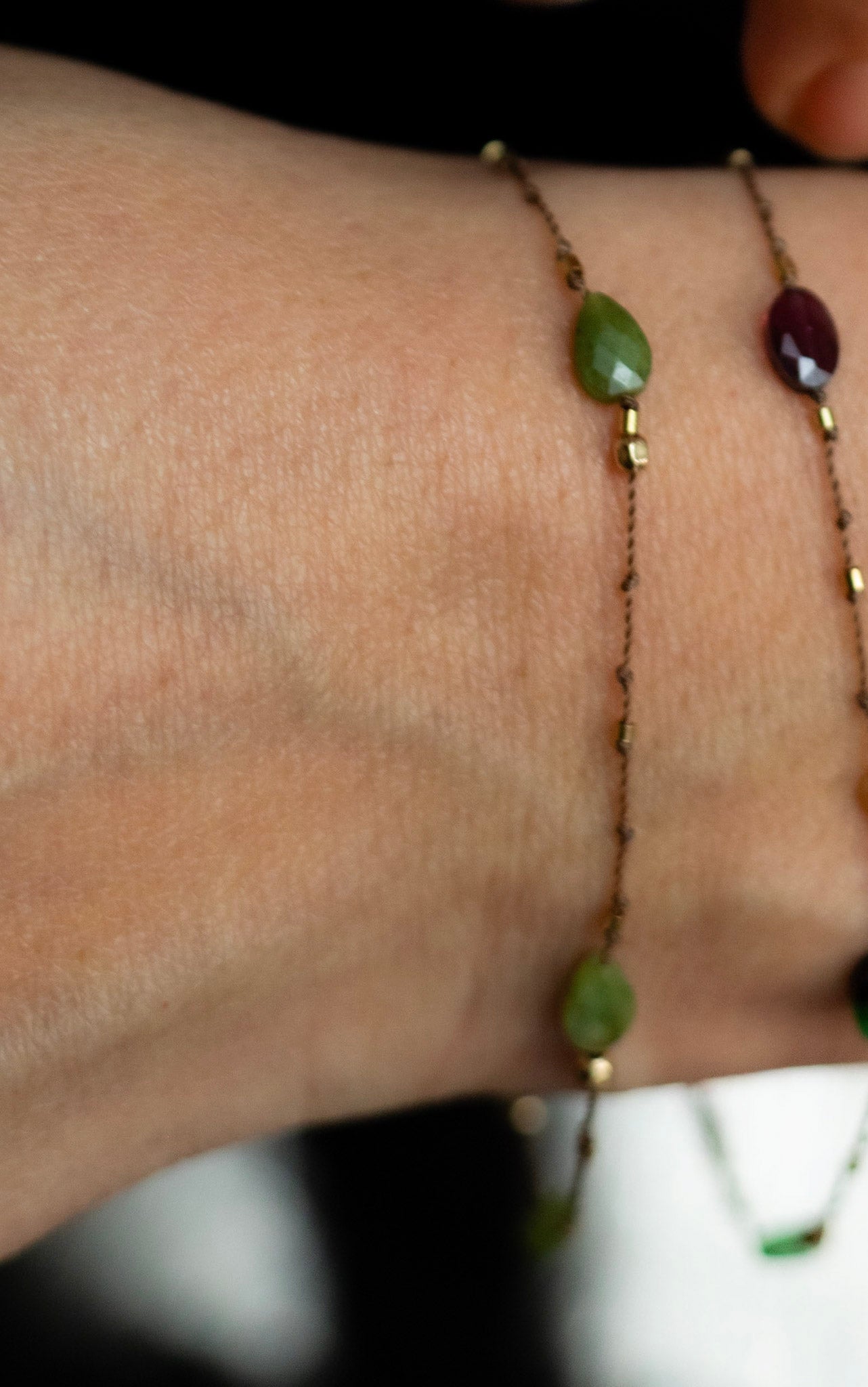 Bracelet  Jade vert du Canada