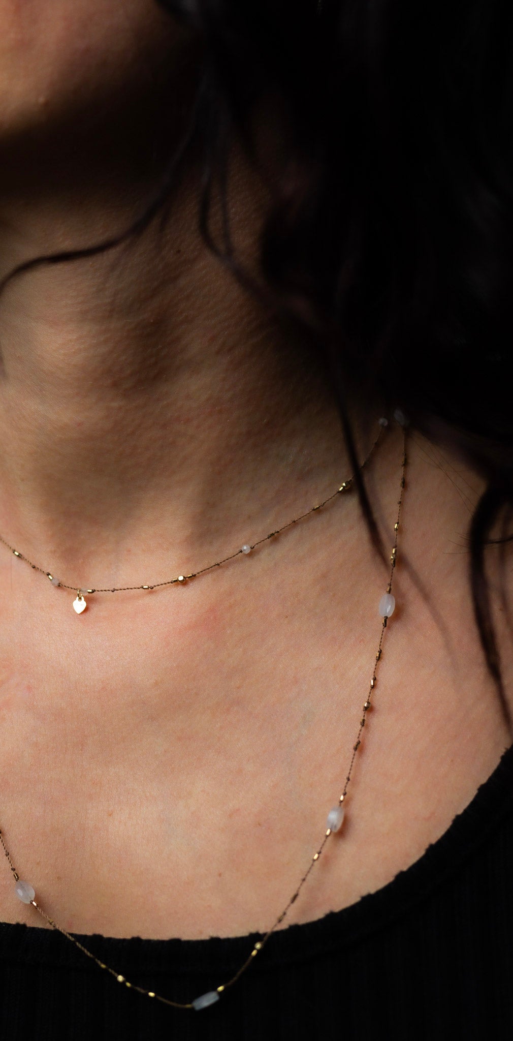 Collier Long  Pierre de Lune