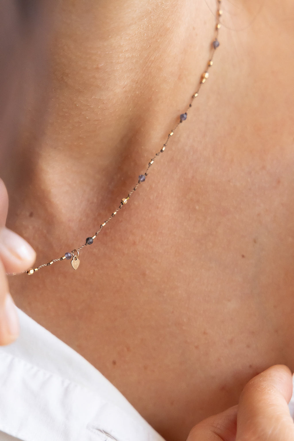 Collier Petit Coeur Lolite