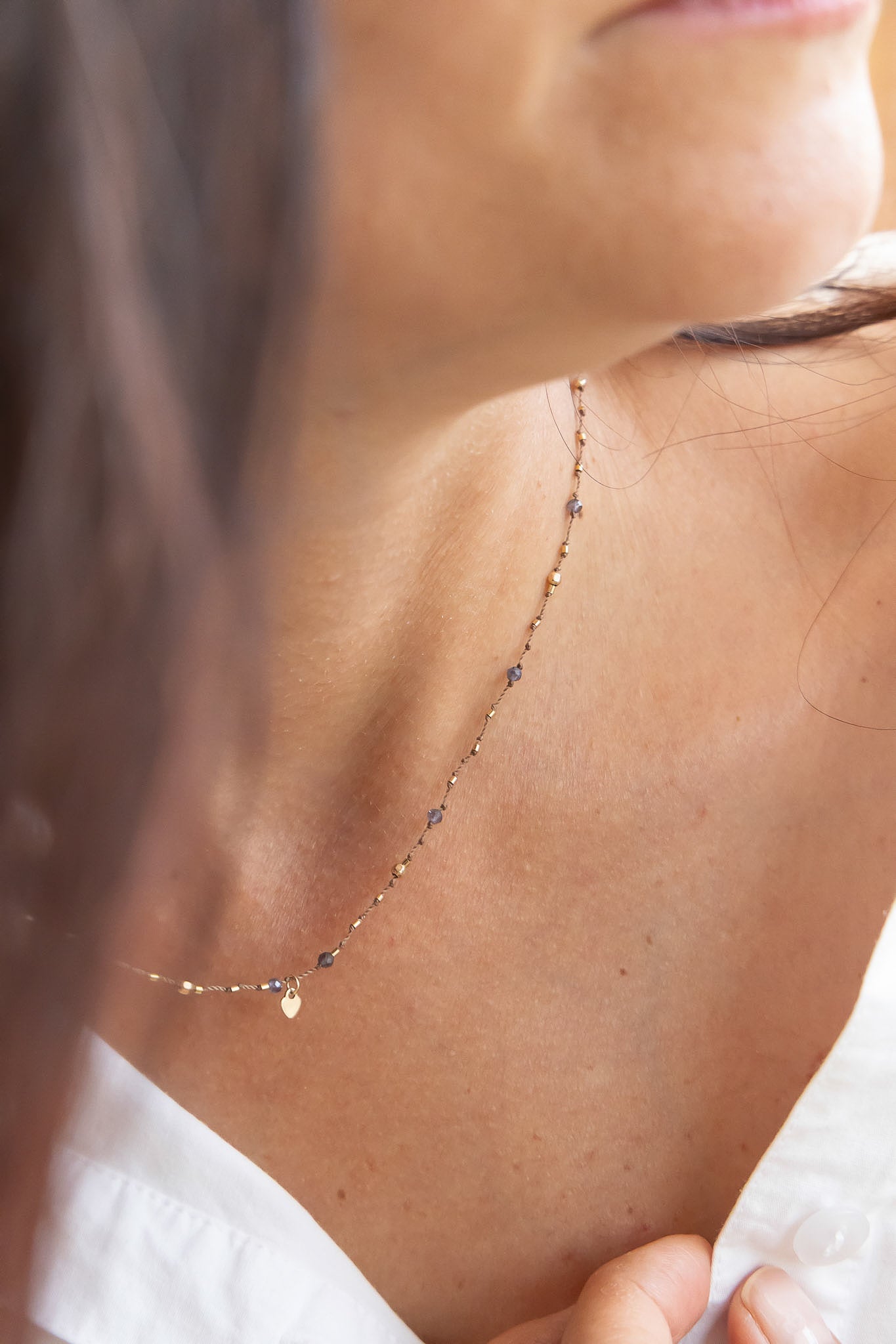 Collier Petit Coeur Lolite