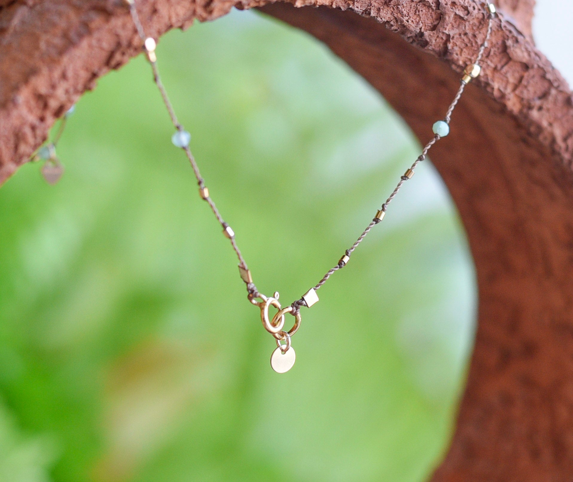 Collier Petit Coeur et Chrysoprase