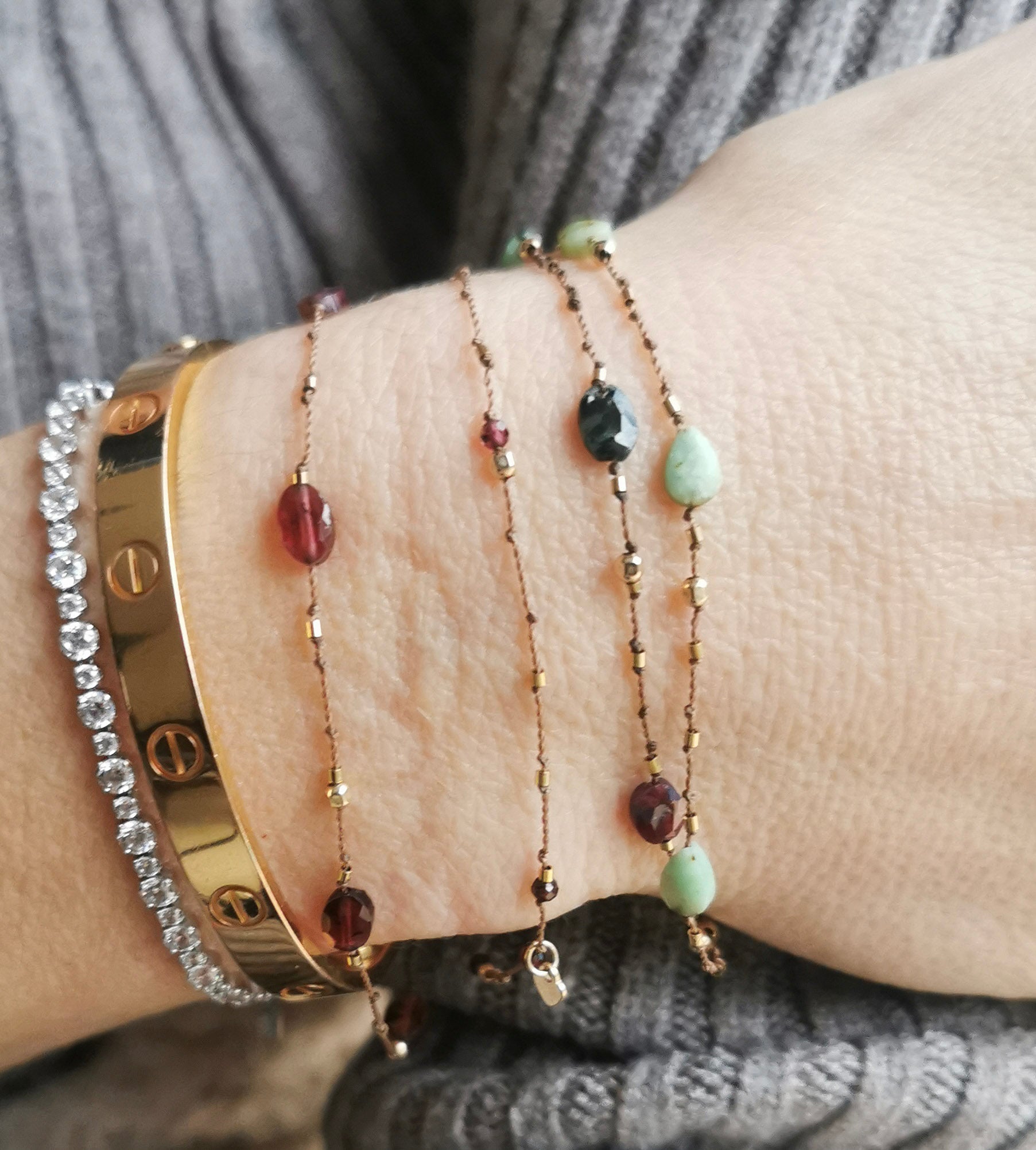Bracelet  Chrysoprase
