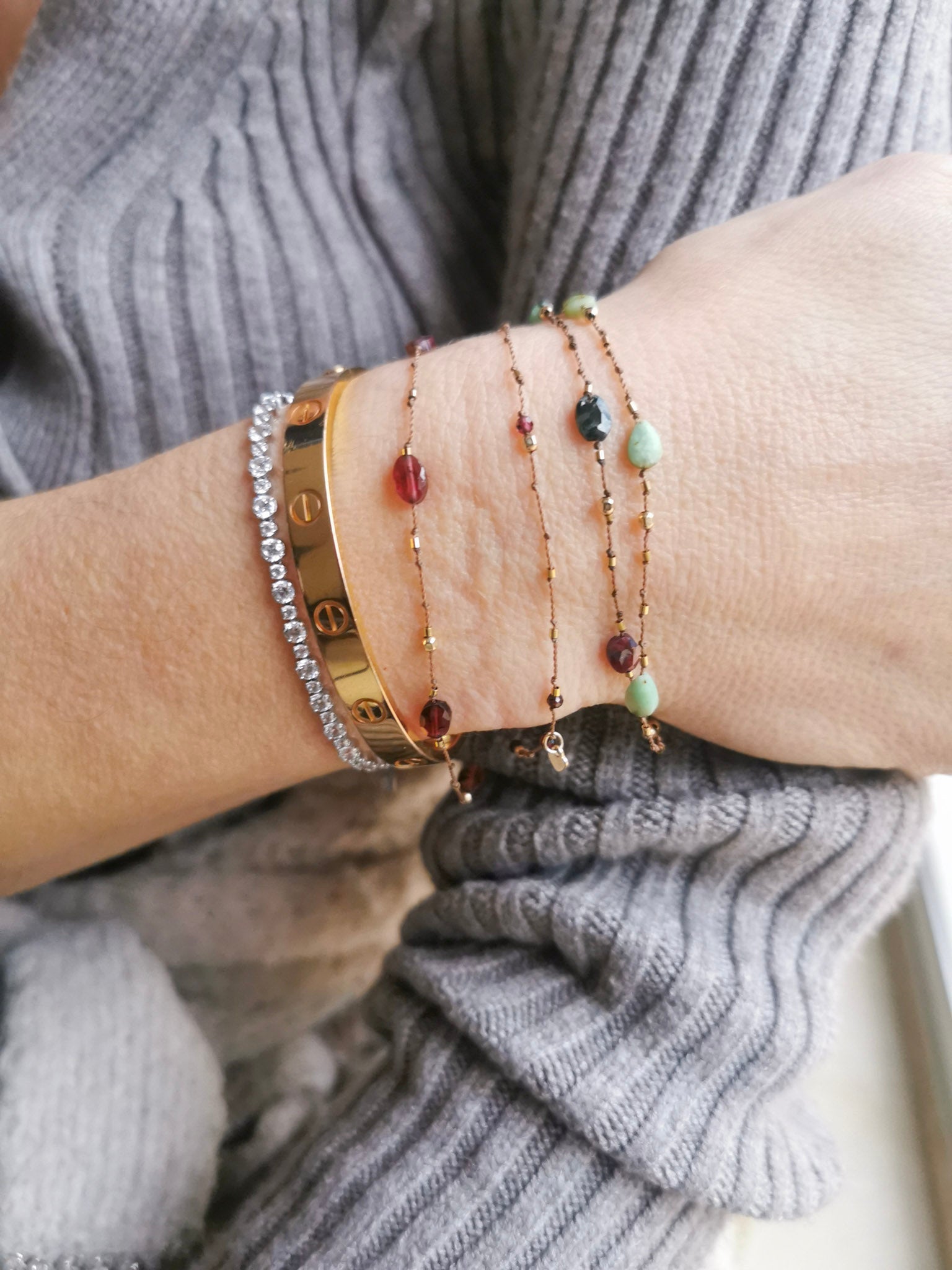 Bracelet  Chrysoprase