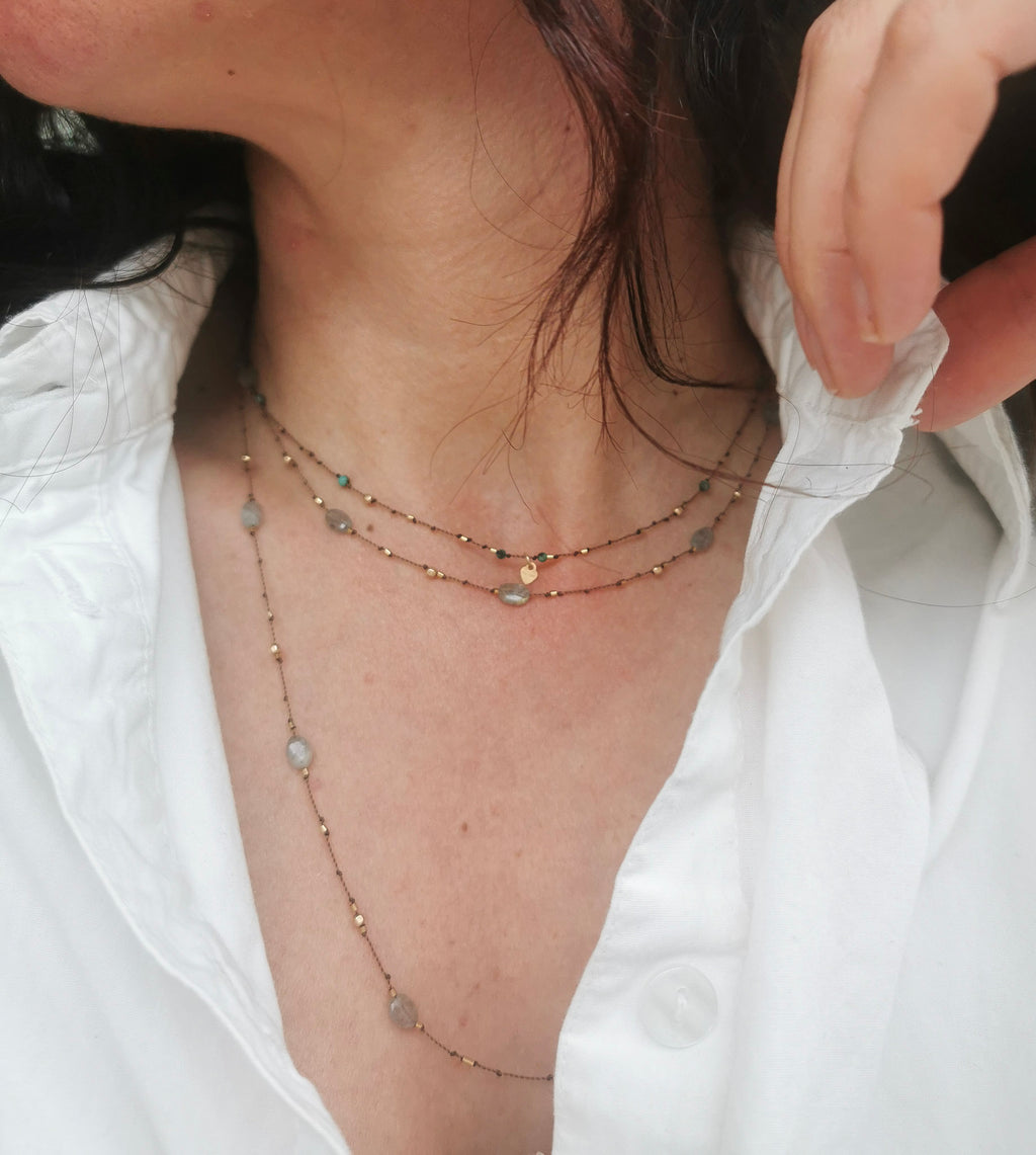 Collier Long  Labradorite