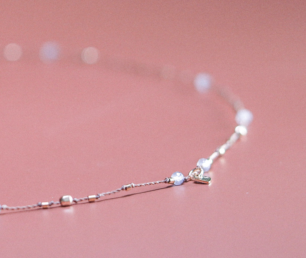 Collier Petit Coeur et Labradorite