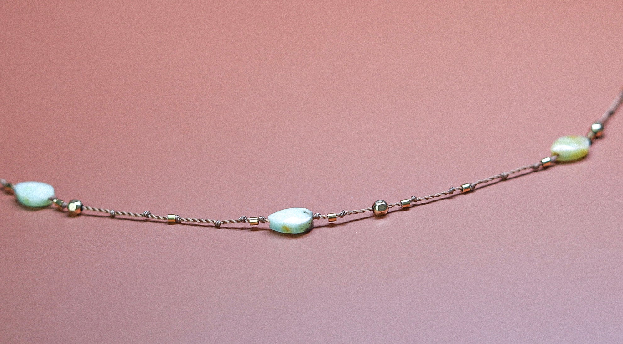 Collier Long  Chrysoprase