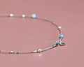 Bracelet  Petit Cœur et Jaspe Turquoise