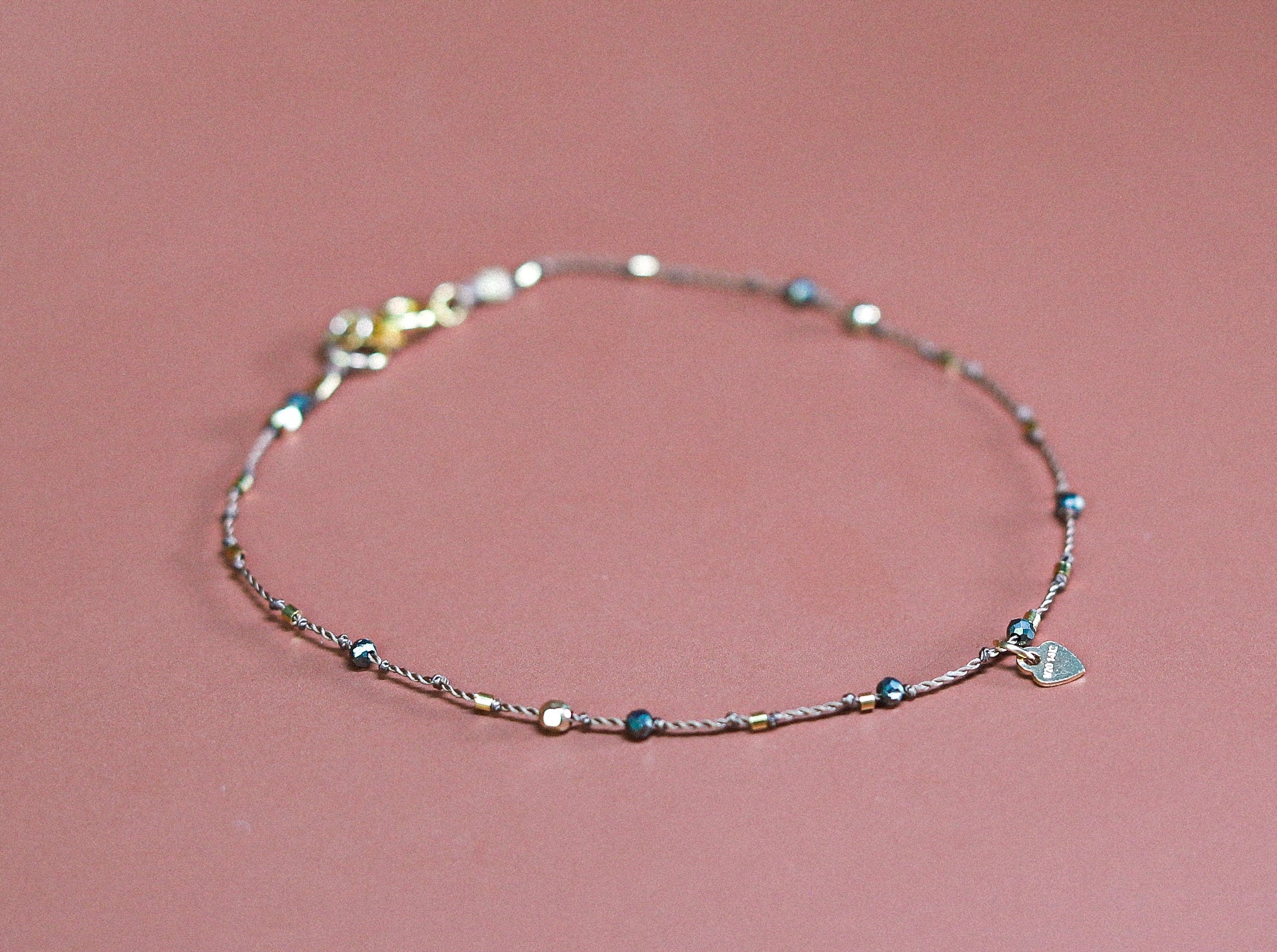 Bracelet Petit Coeur et Pyrite