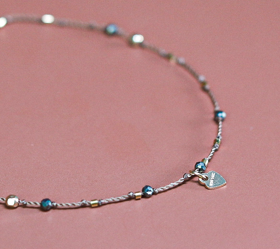 Bracelet Petit Coeur et Pyrite