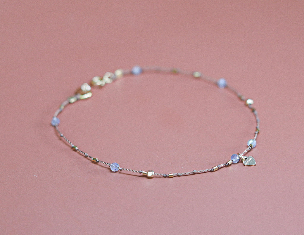 Bracelet Petit Cœur et Labradorite