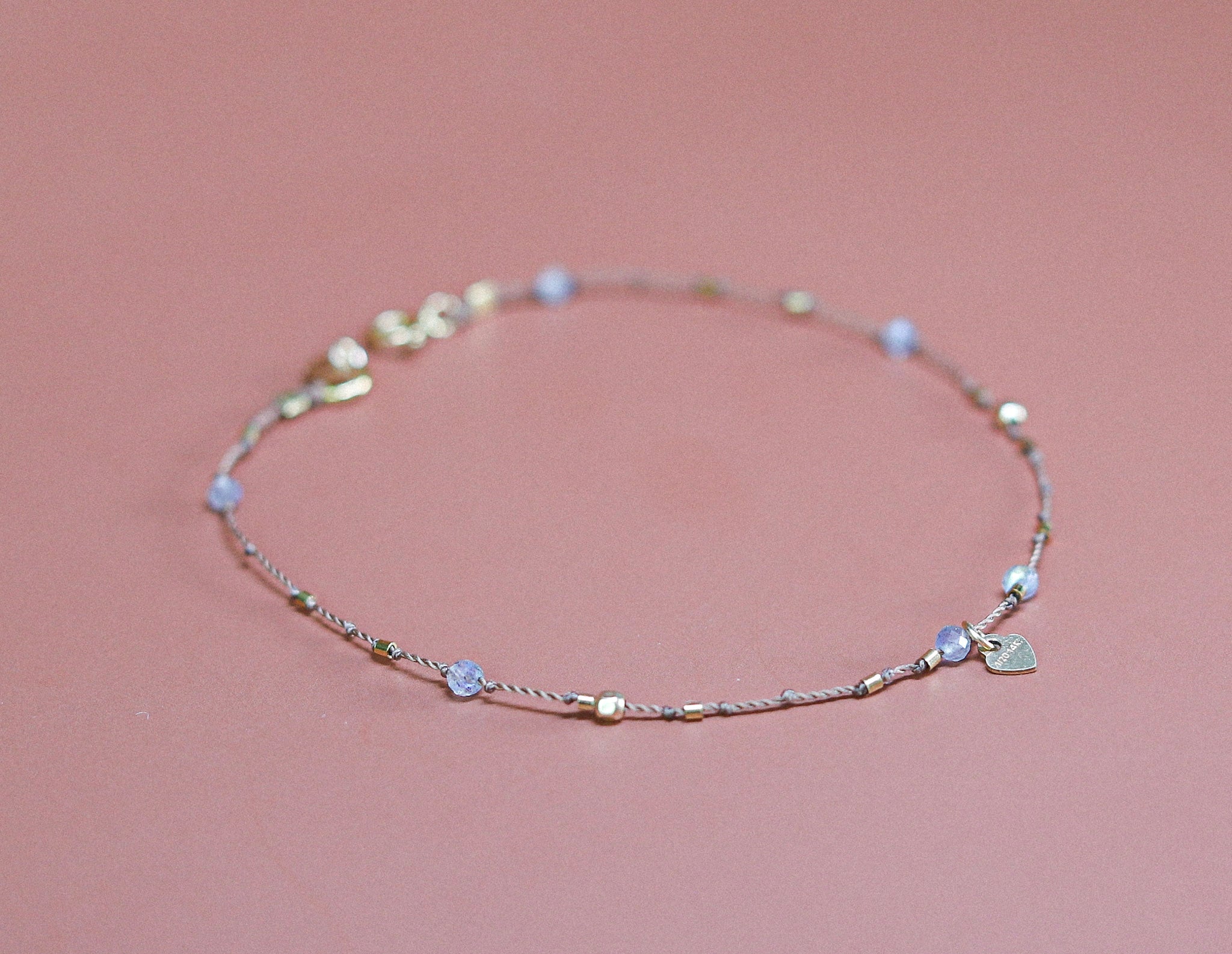 Bracelet Petit Cœur et Labradorite