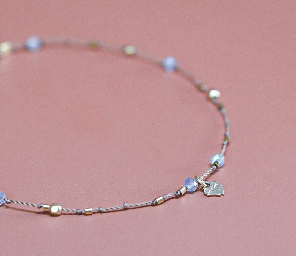 Bracelet Petit Cœur et Labradorite