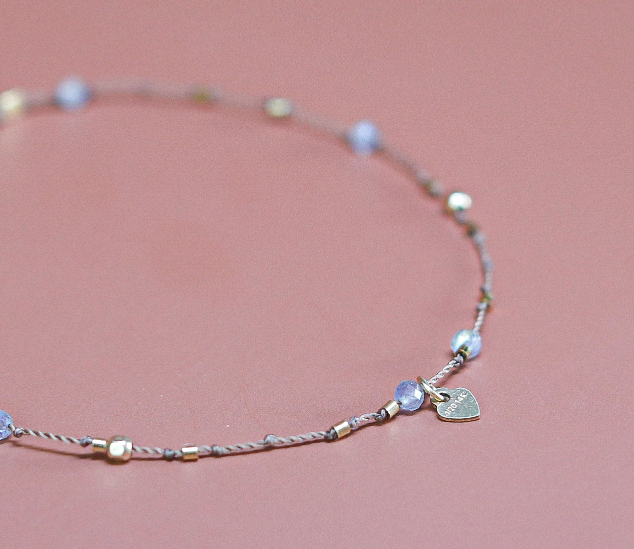 Bracelet Petit Cœur et Labradorite