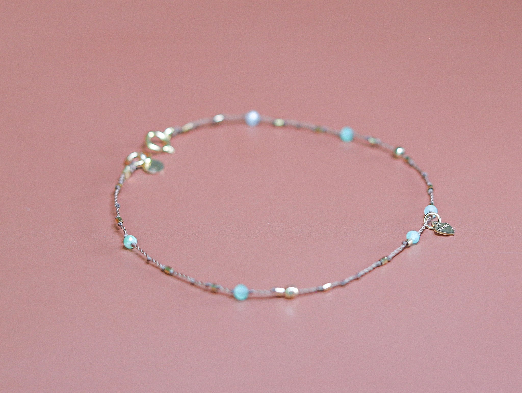 Bracelet Petit Cœur et Chrysoprase