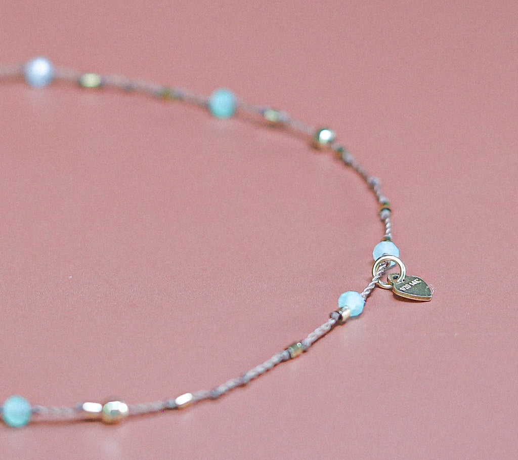 Bracelet Petit Cœur et Chrysoprase