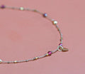 Bracelet Petit Cœur et Grenat