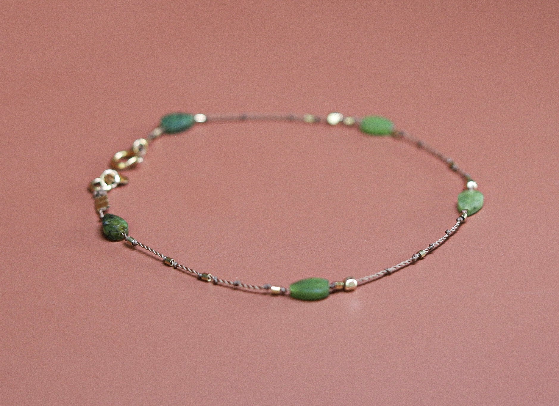 Bracelet  Jade vert du Canada
