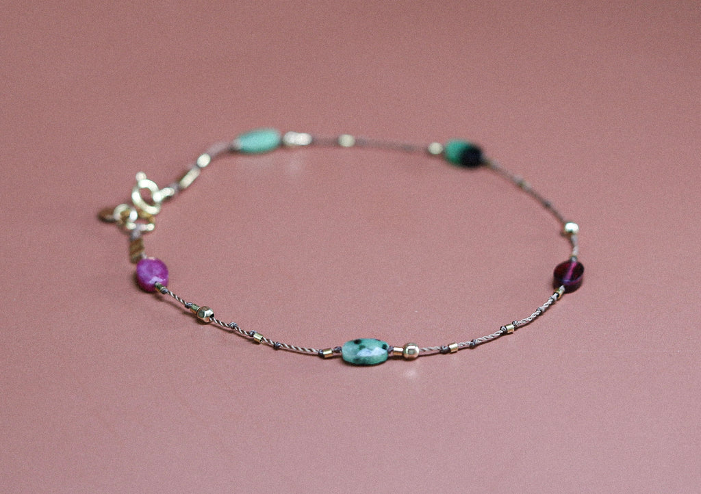 Bracelet Rubis zoisite