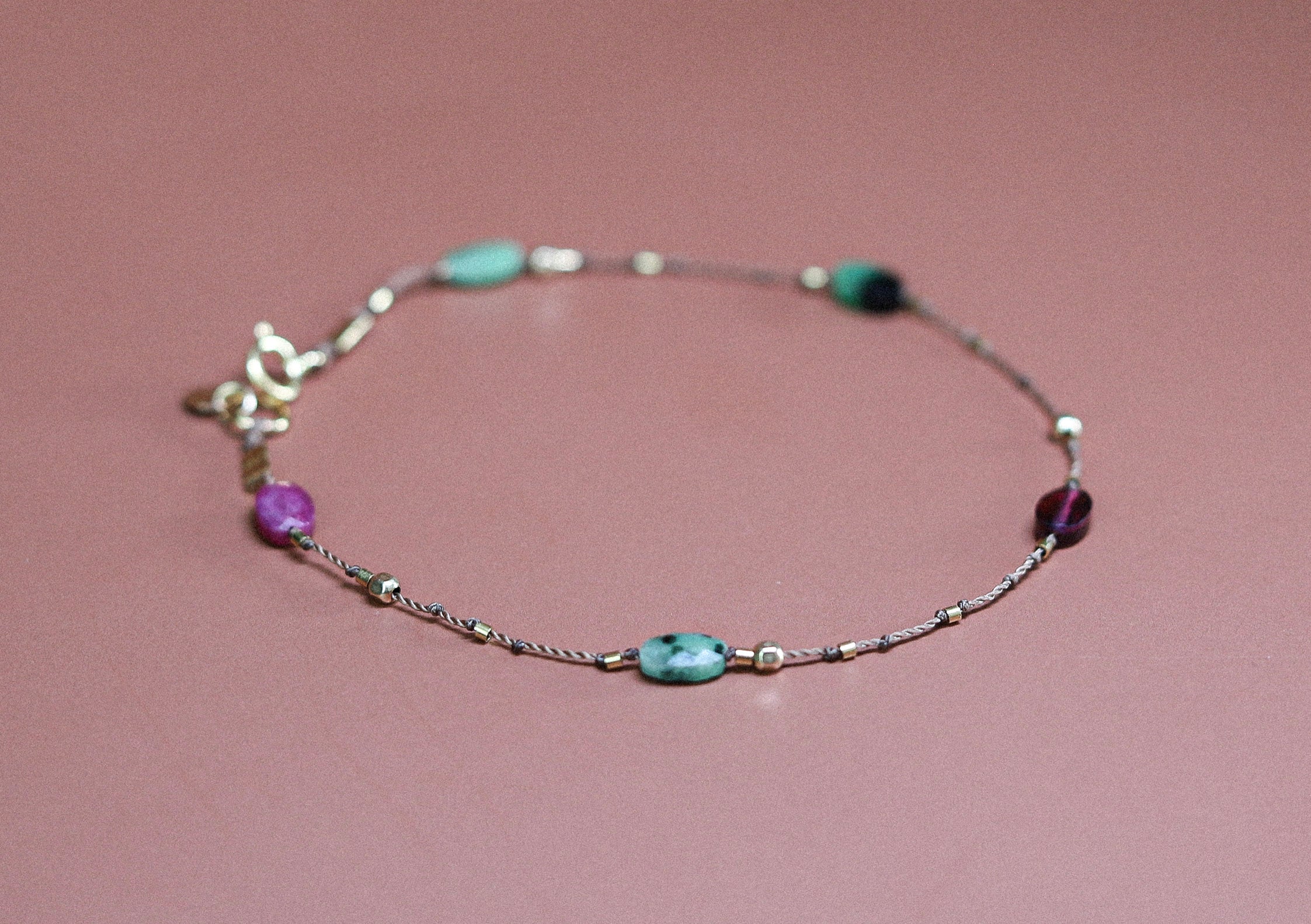 Bracelet Rubis zoisite