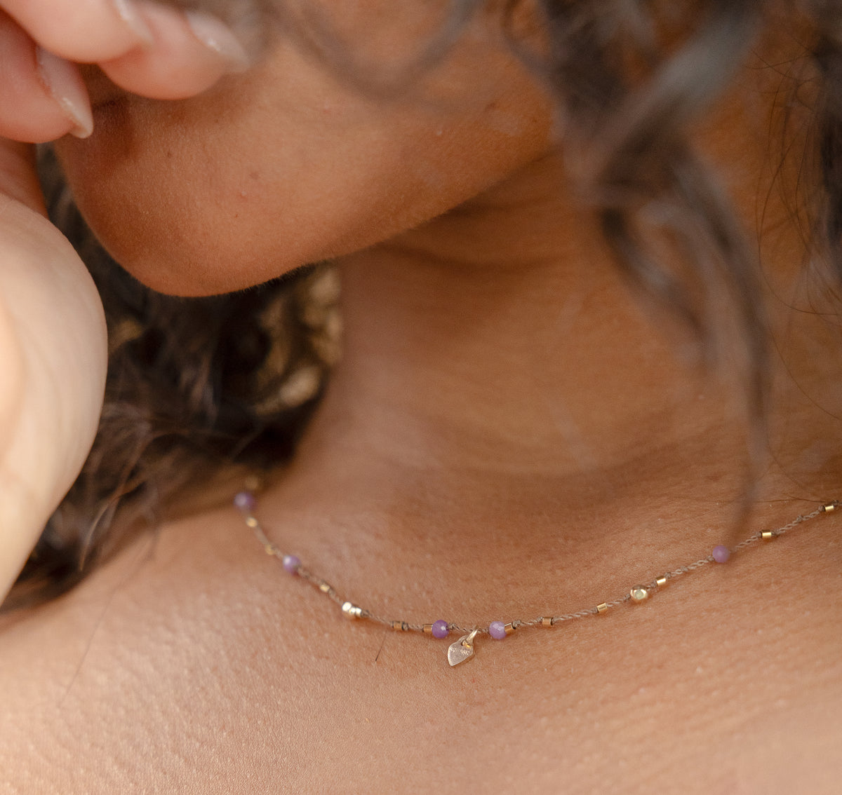 Collier Petit Cœur et Phosphosidérite