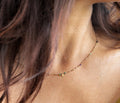 Collier Petit Cœur Rubis Zoïsite