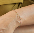 Bracelet Petit Cœur Rubis Zoïsite