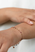 Bracelet Petit Cœur et Grenat