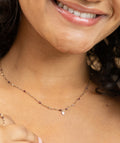 Collier Petit Coeur et Grenat