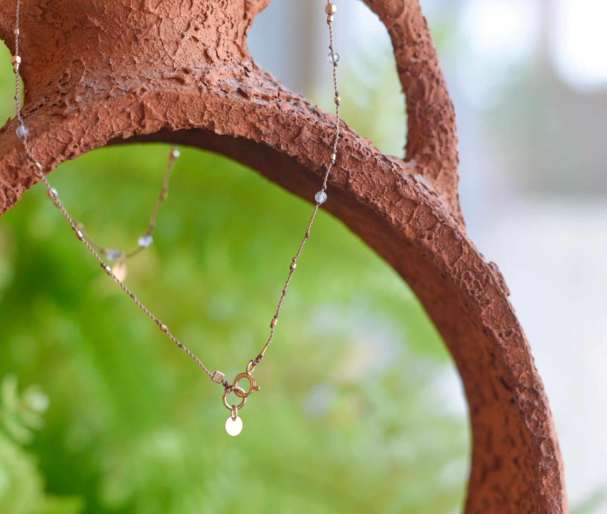 Collier Petit Coeur et Labradorite